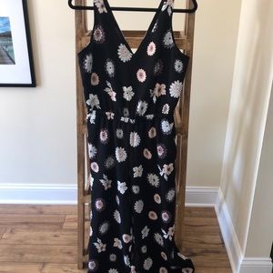 LOFT floral jumpsuit